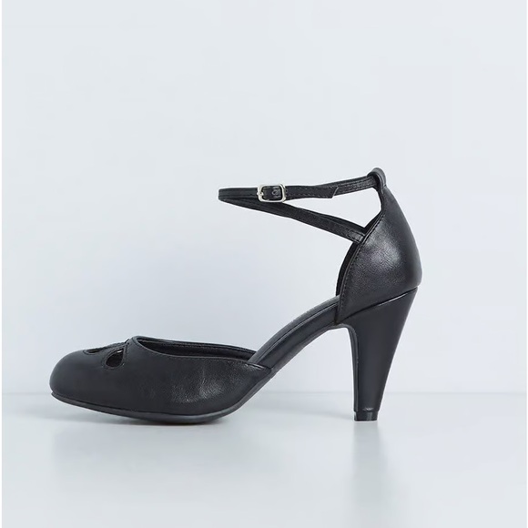 ModCloth NIB Spin Me Right Vintage Inspired Heels - Black - Picture 3 of 4